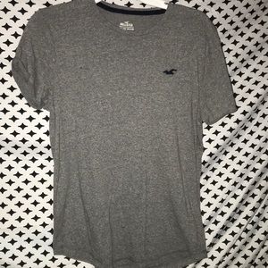 Grey hollister cuffed tee